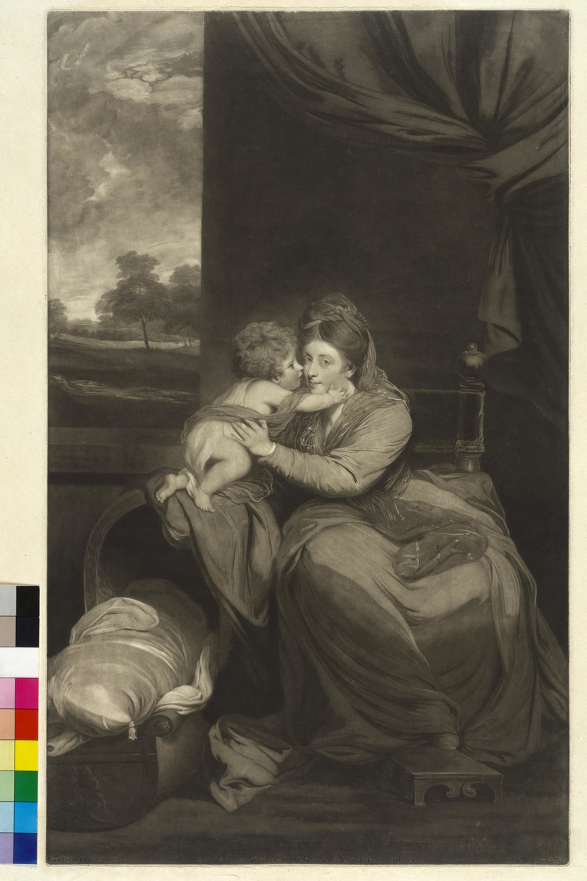 Vikomtesa Melbourne Elizabeth Lamb od Joshua Reynolds