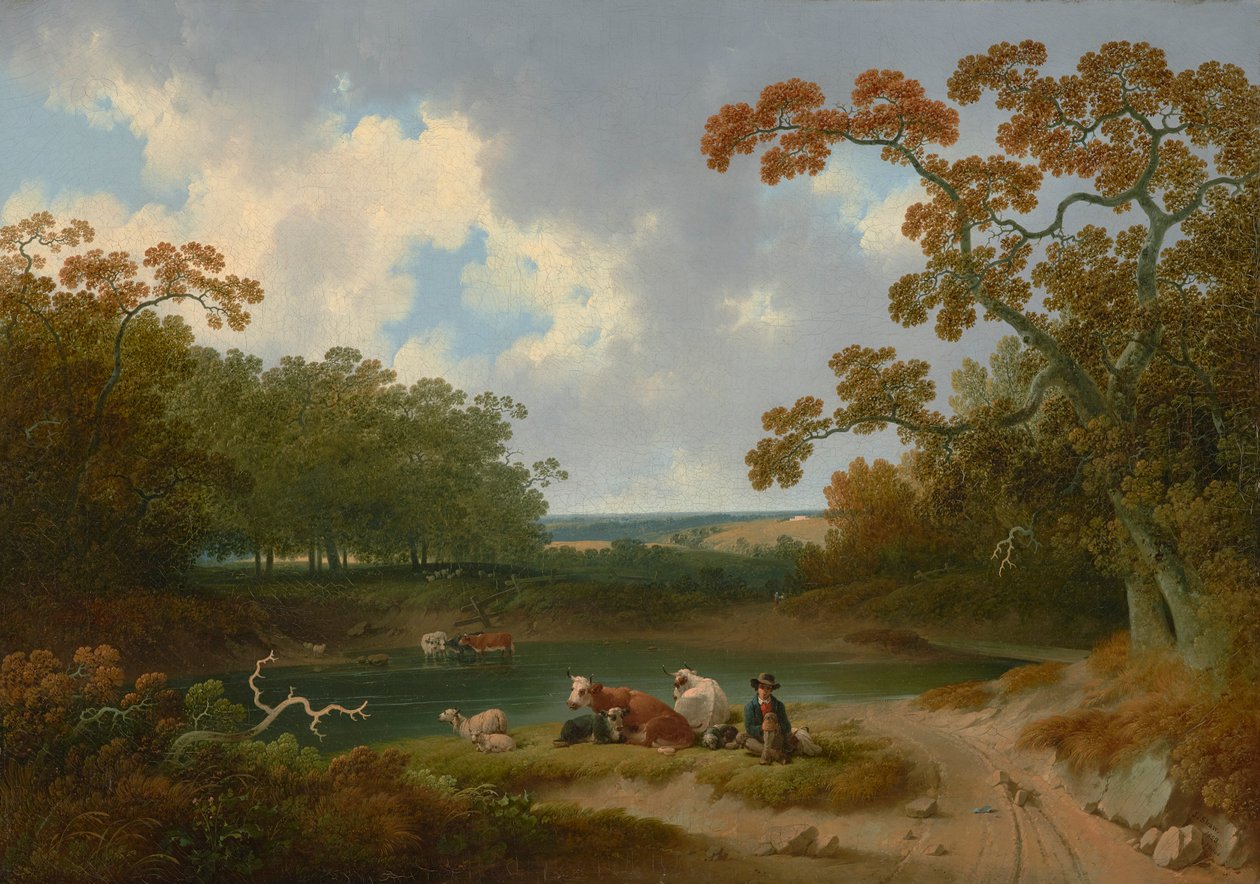 Pohled na pensylvánský venkov 1823 (olej na plátně) od Joshua Shaw