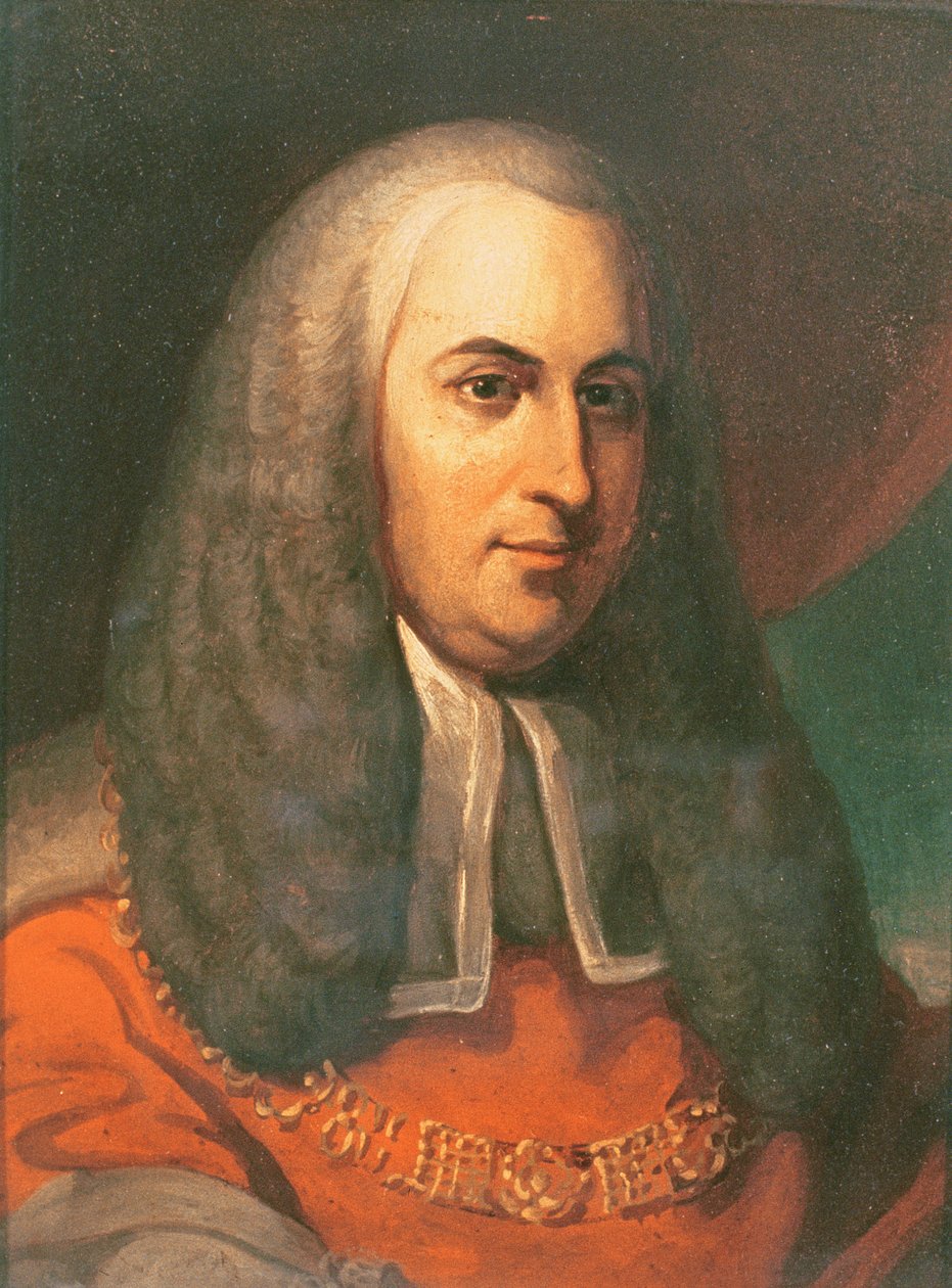 Charles Pratt (1714-94) hrabě z Camdenu (olej na mlýnské desce) od Joshua after Reynolds