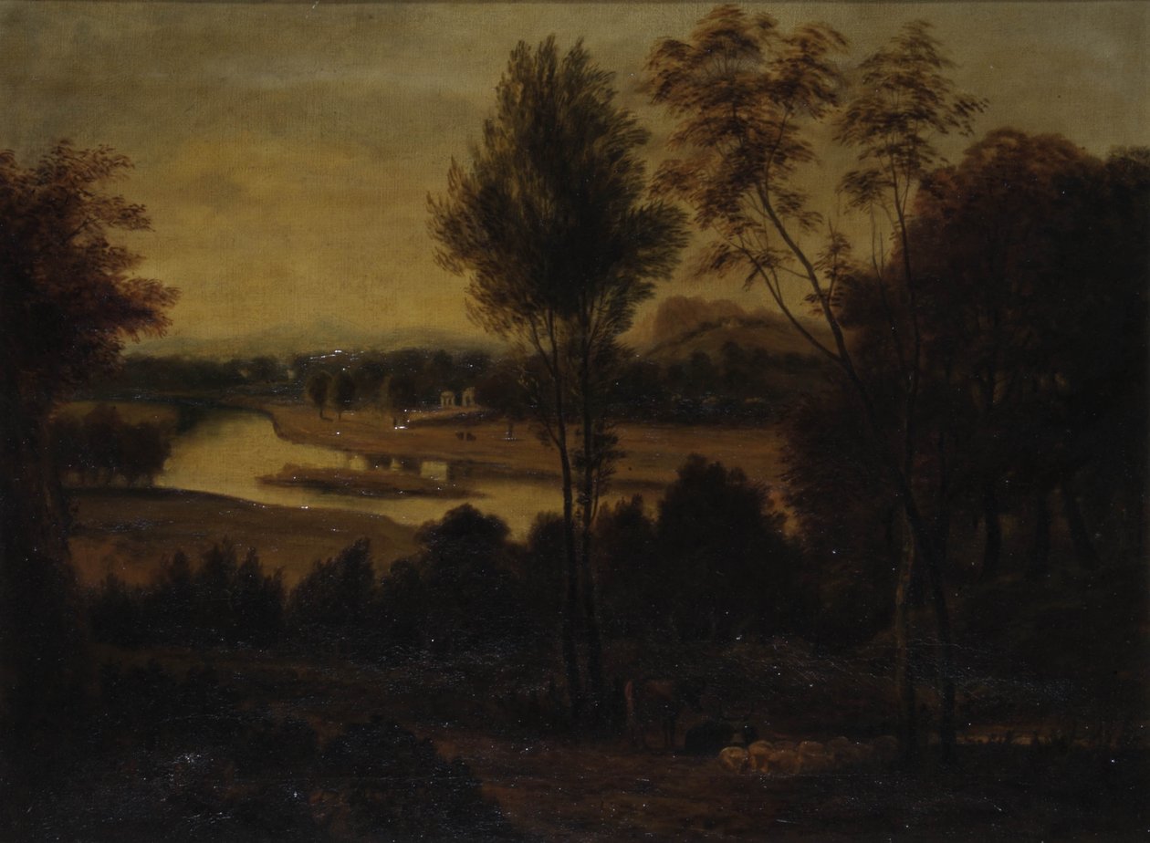 Pohled z Wick House, cca 1800 od Joshua after Reynolds