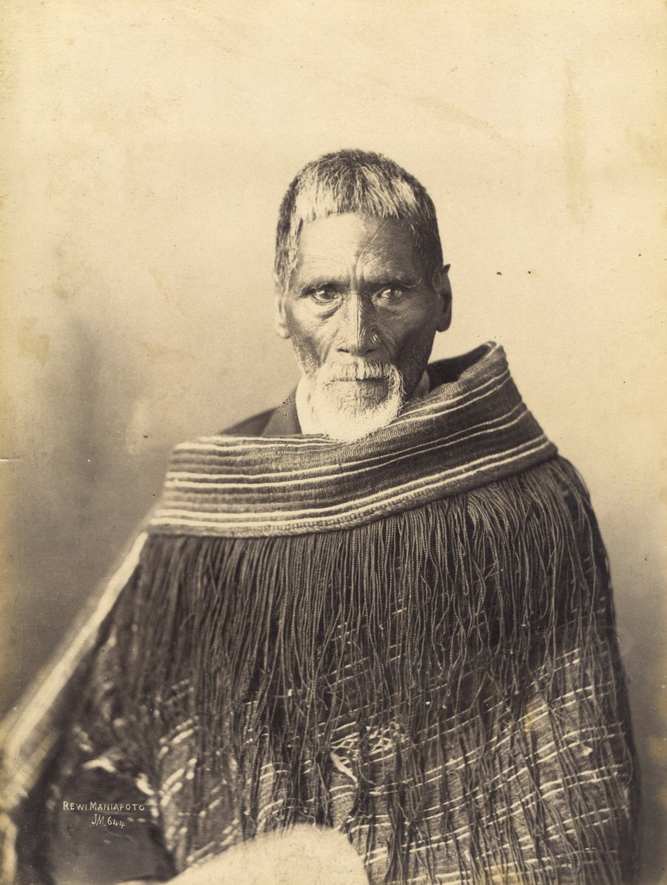 Rewi Maniapoto, c.1890 (tisk alba) od Josiah Martin