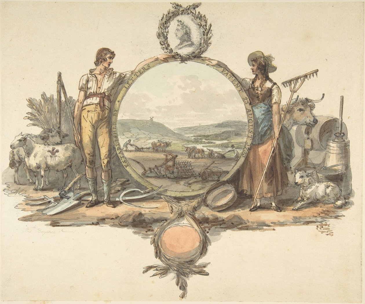 Design pro Frontispiece, ca. 1793. od Josiah Boydell