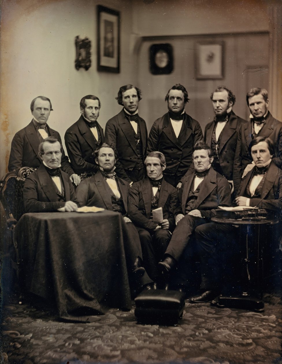Boston Lawyers or Clergymen, ca. 1850. Tvůrci: Josiah Johnson Hawes, Albert Sands Southworth. od Josiah Johnson Hawes, Albert Sands Southworth