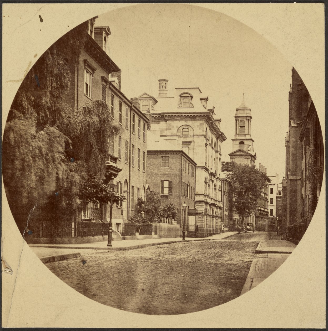 Ulice Chauncy Street od náměstí Exeter Place od Josiah Johnson Hawes