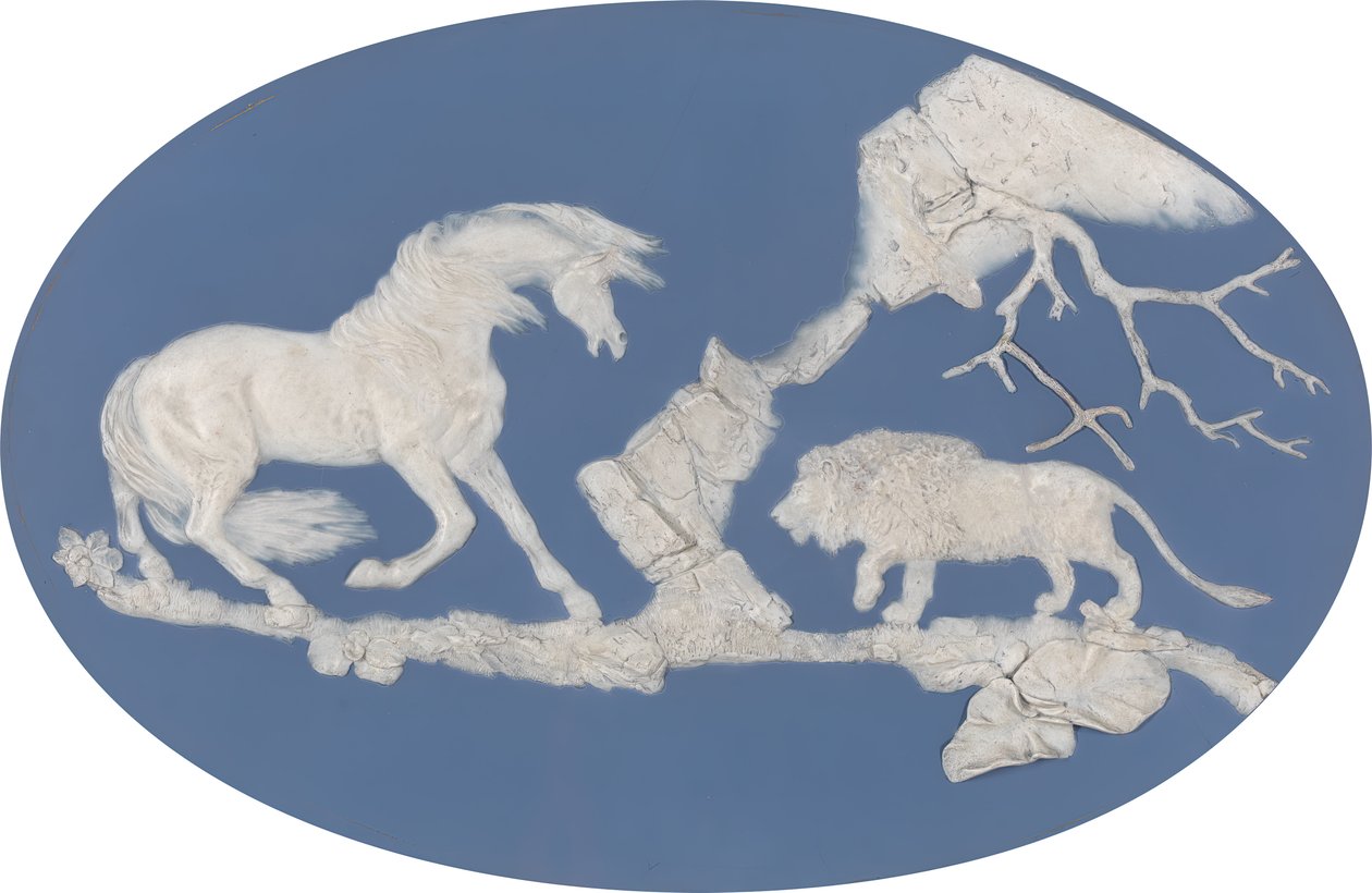 Kůň vystrašený lvem Epizoda A, model 1780. od Josiah Wedgwood