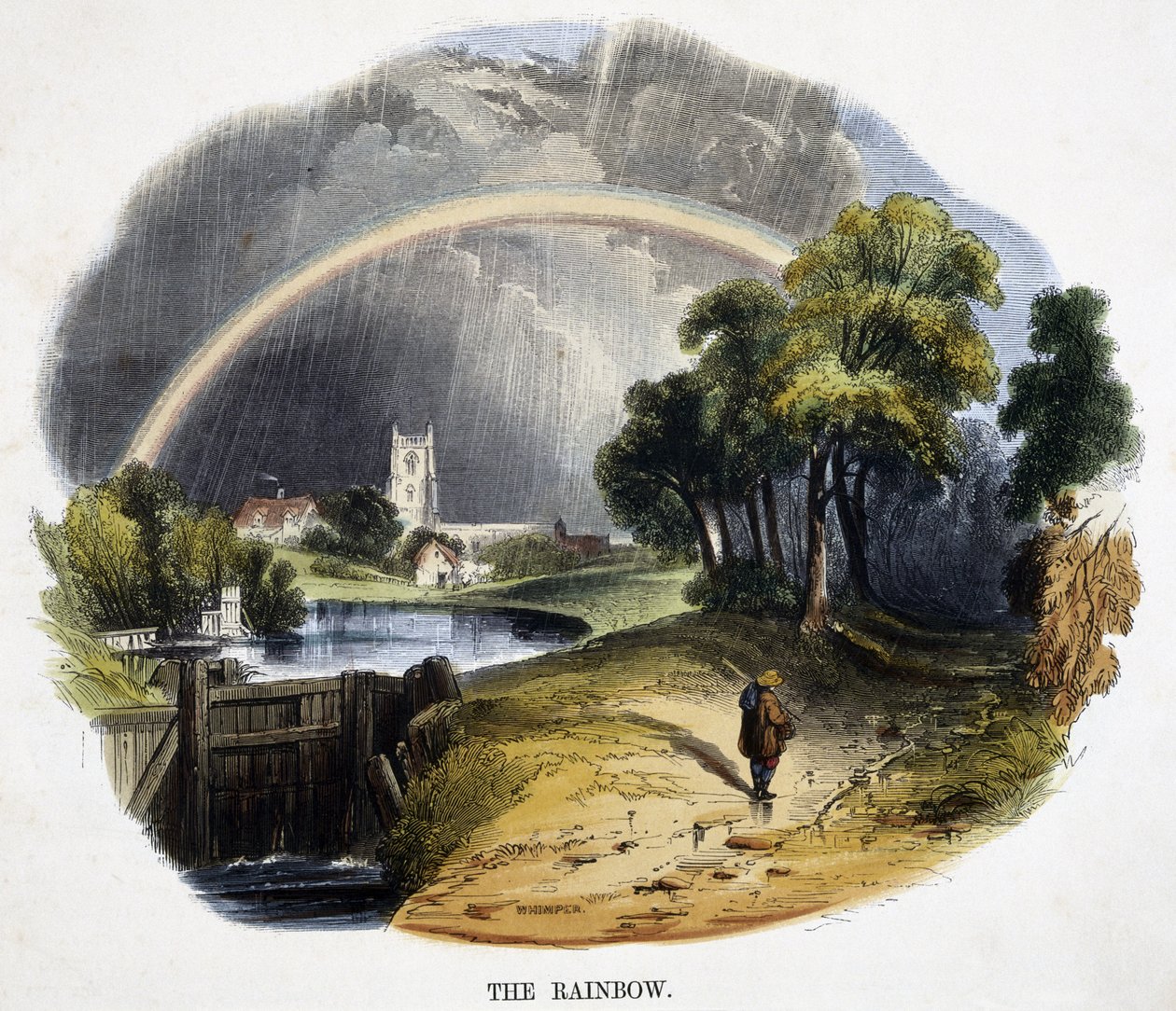 The Rainbow, z Fenomény přírody, 1849 od Josiah Wood Whymper