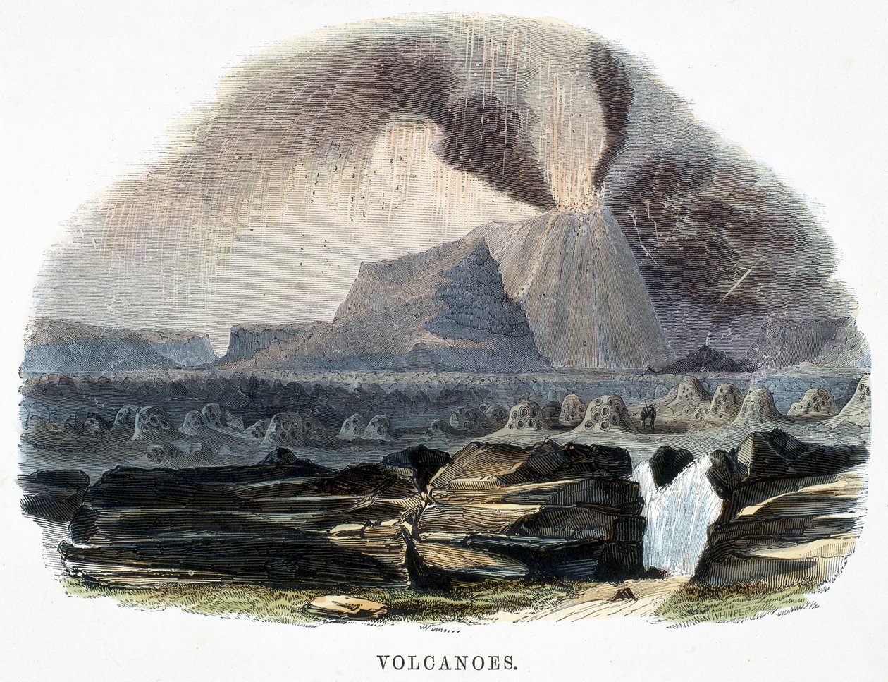 Sopky, z Fenomény přírody, 1849 od Josiah Wood Whymper