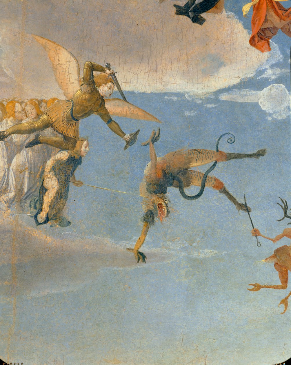 Kalvárie, detail od Josse (fl.1493-1508) Lieferinxe