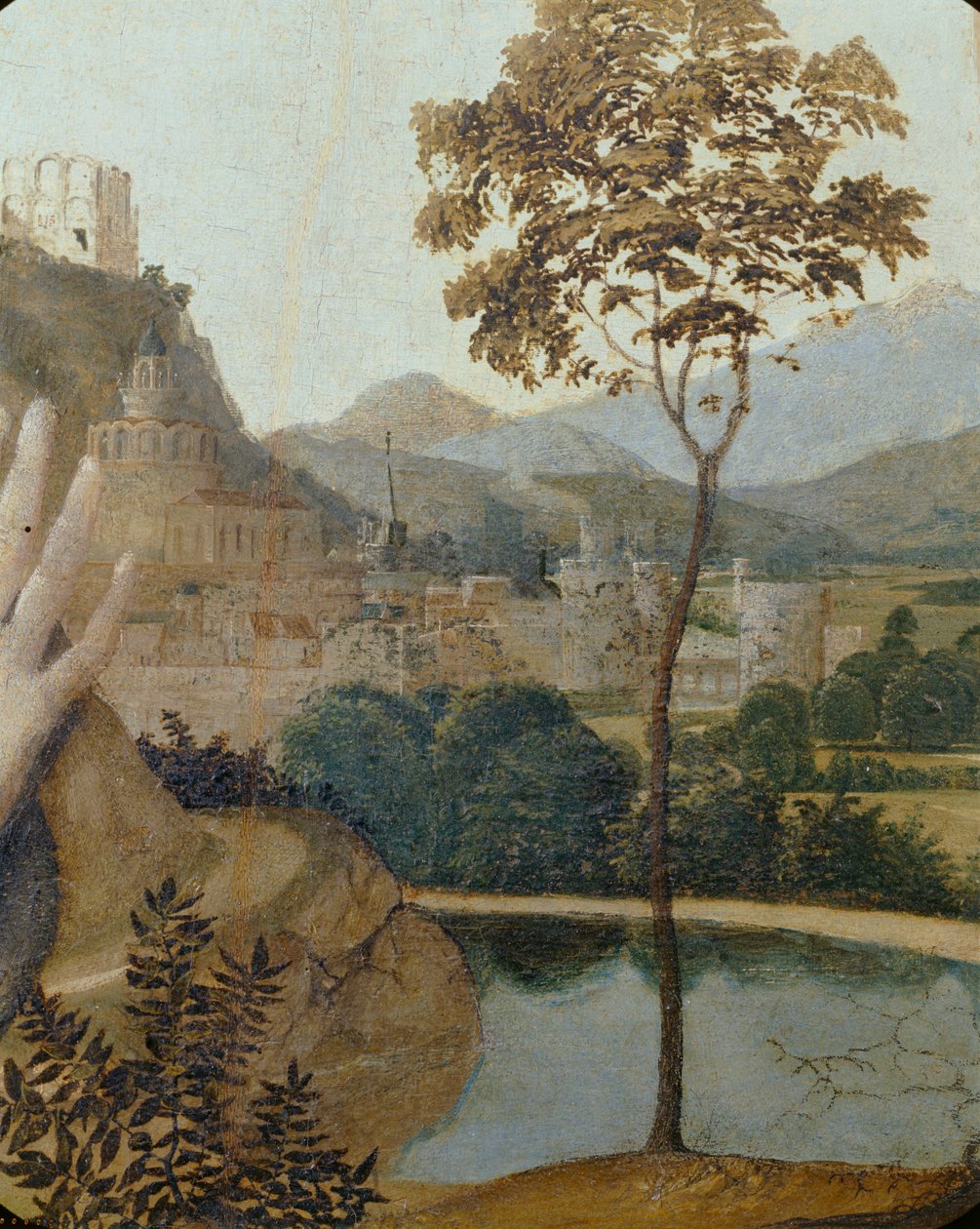 Kalvárie, detail od Josse (fl.1493-1508) Lieferinxe