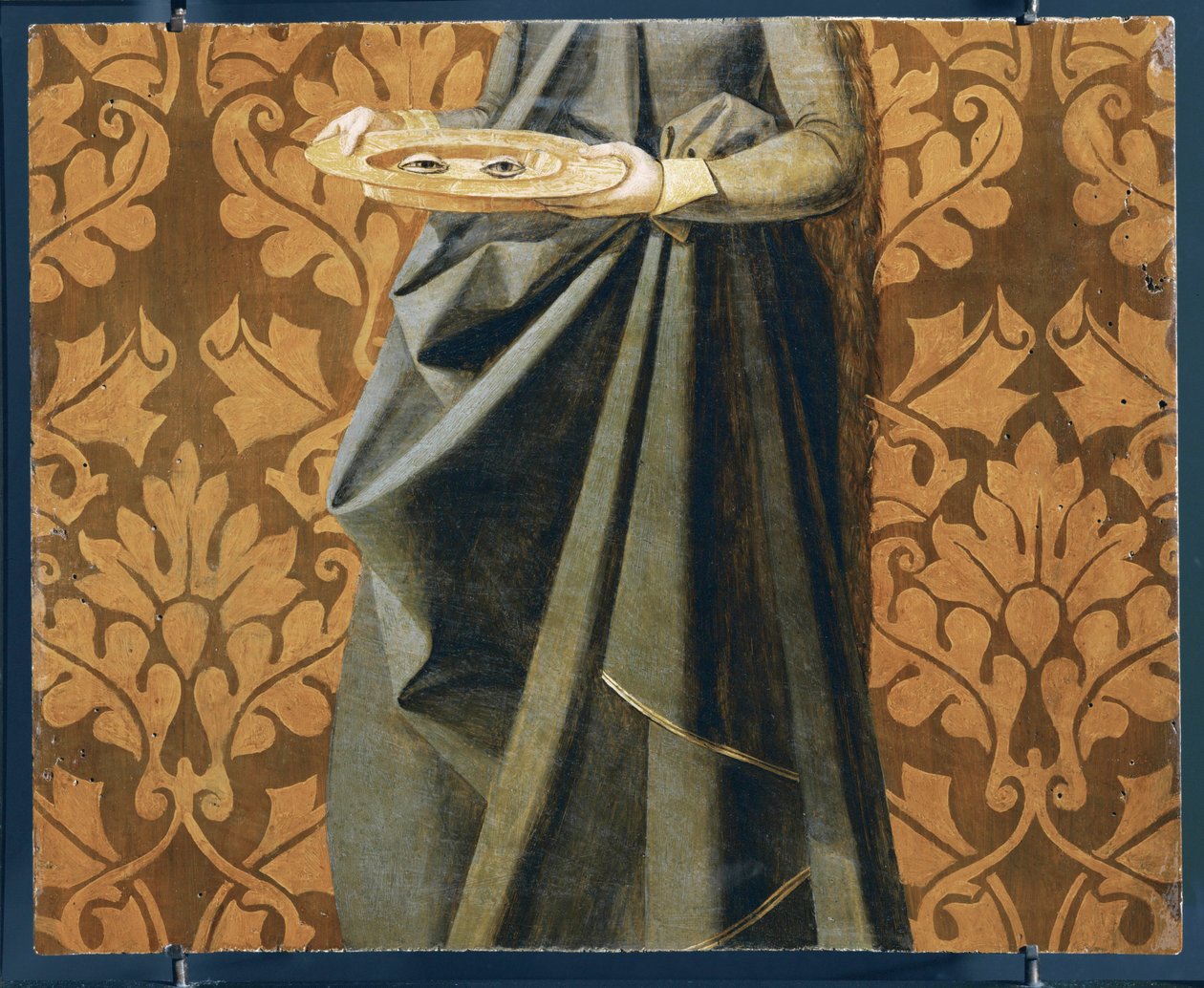 Oči svaté Lucie, detail (malba na dřevě) od Josse (fl.1493 1508) Lieferinxe