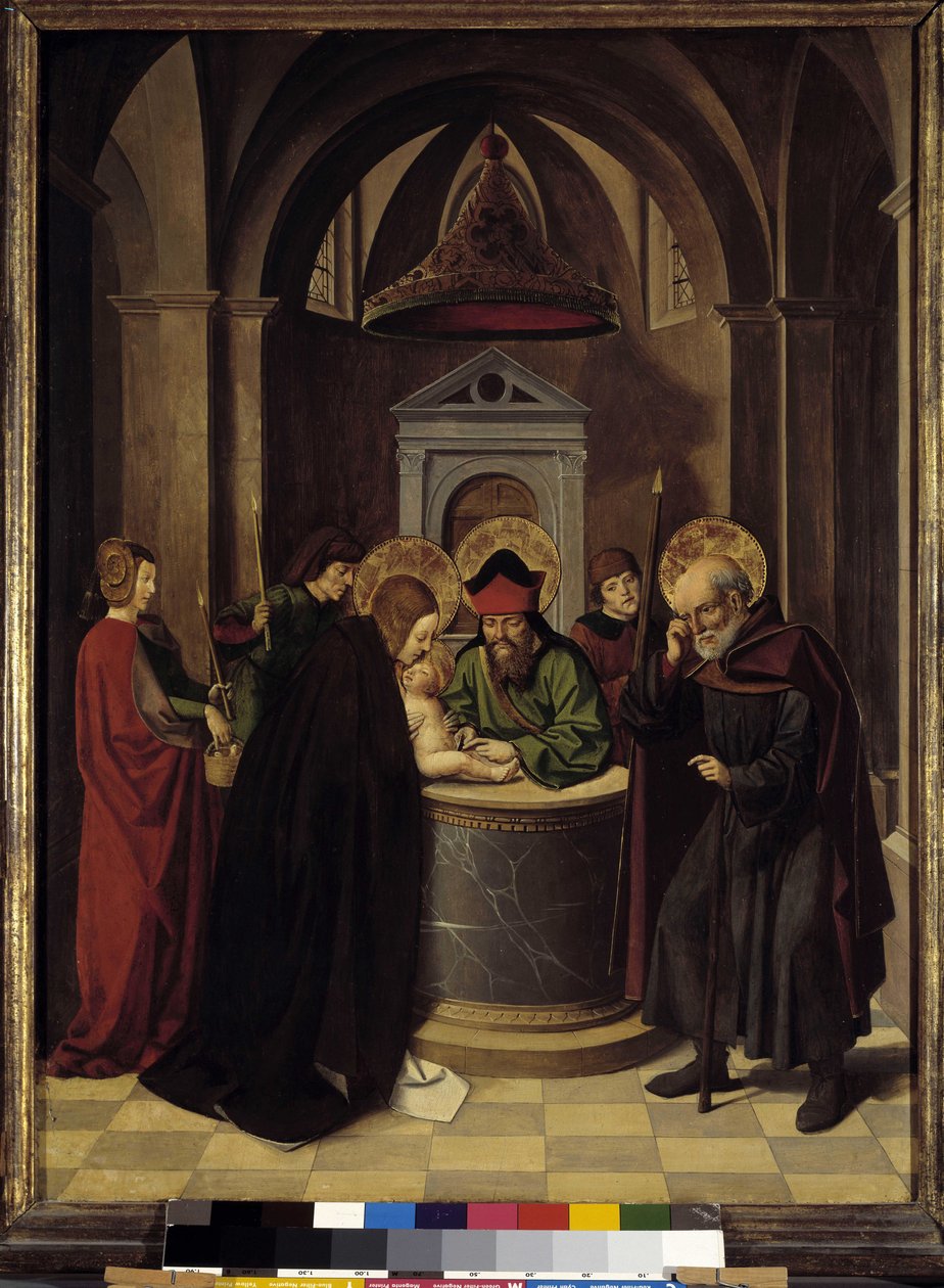 Scény ze života Panny Marie: obřízka, cca 1500 (olej na dřevě) od Josse (fl.1493 1508) Lieferinxe