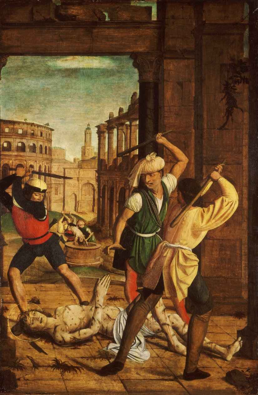 Umučení svatého Šebestiána, kolem roku 1497 od Josse Lieferinxe