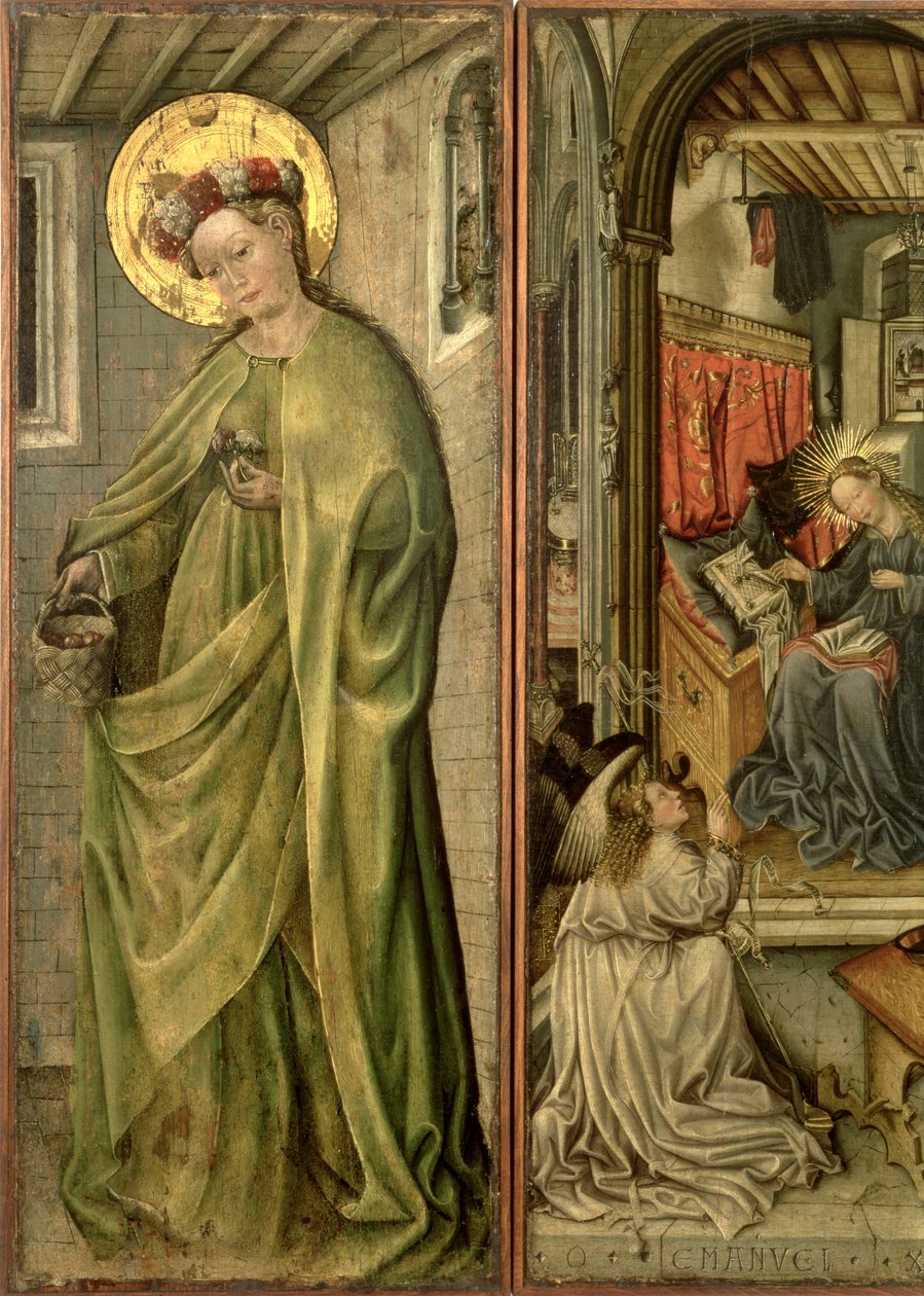 Svatá Dorota, levý panel polyptychu (panel) od Jost Amman