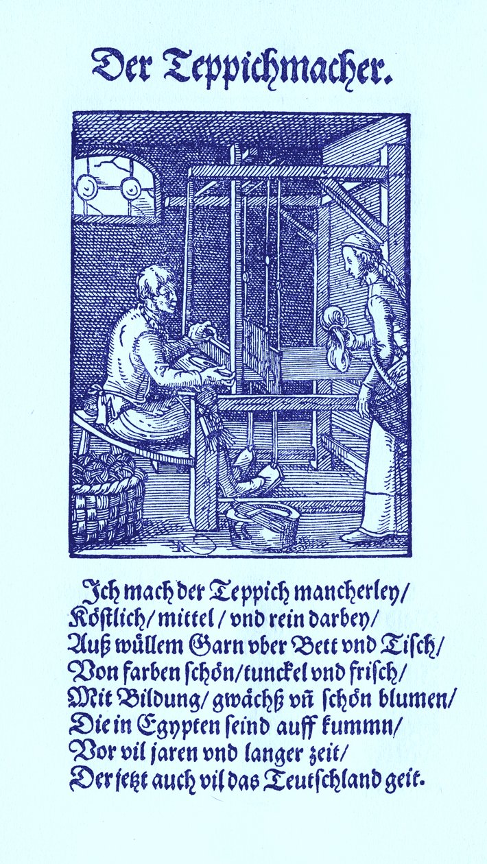 Výrobce koberců od Jost Amman