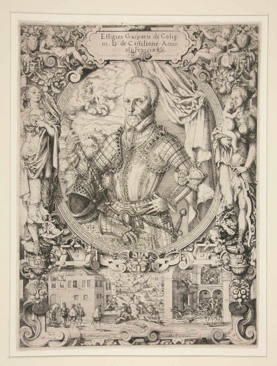 Gaspard de Coligny, admirál Francie od Jost Amman