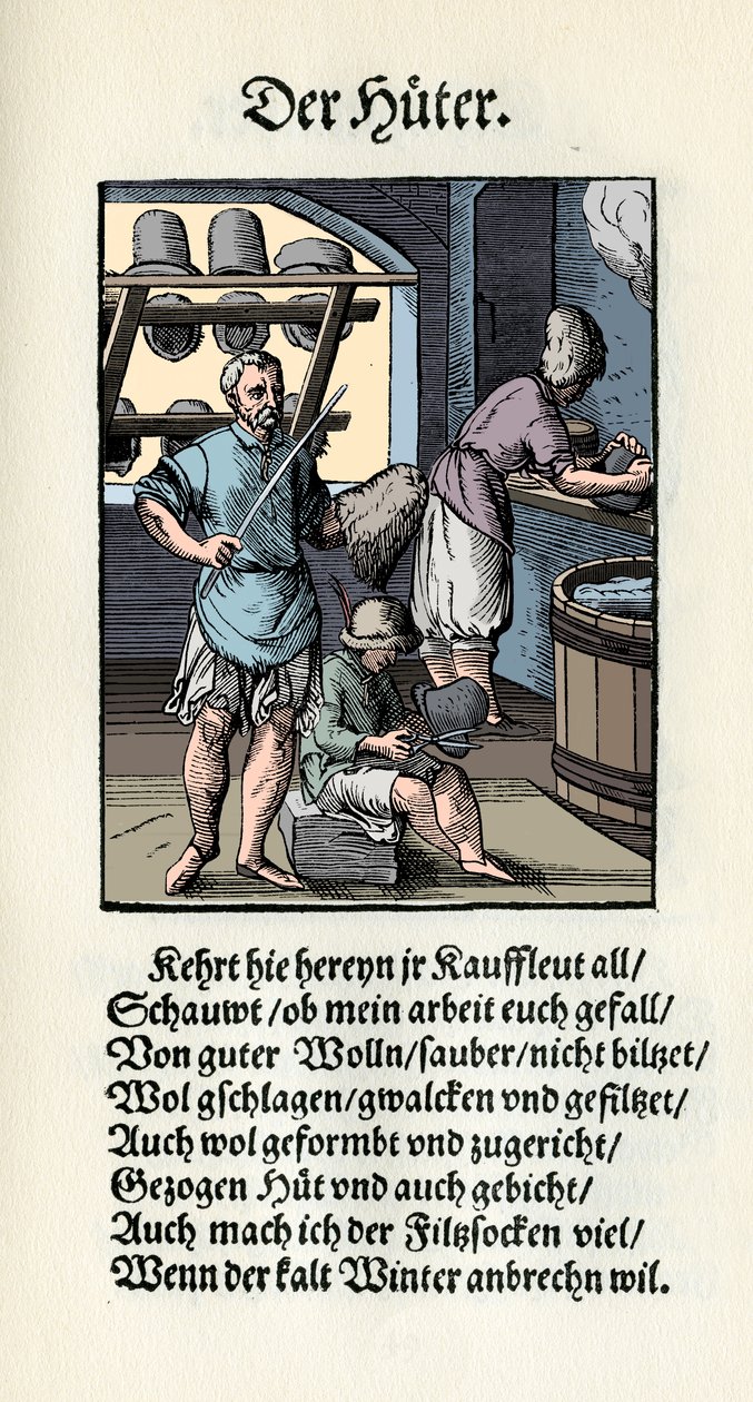 Kloboučník / kloboučník v od Jost Amman