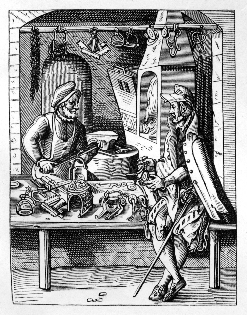 Výrobce ostruh, c1559-1591 od Jost Amman