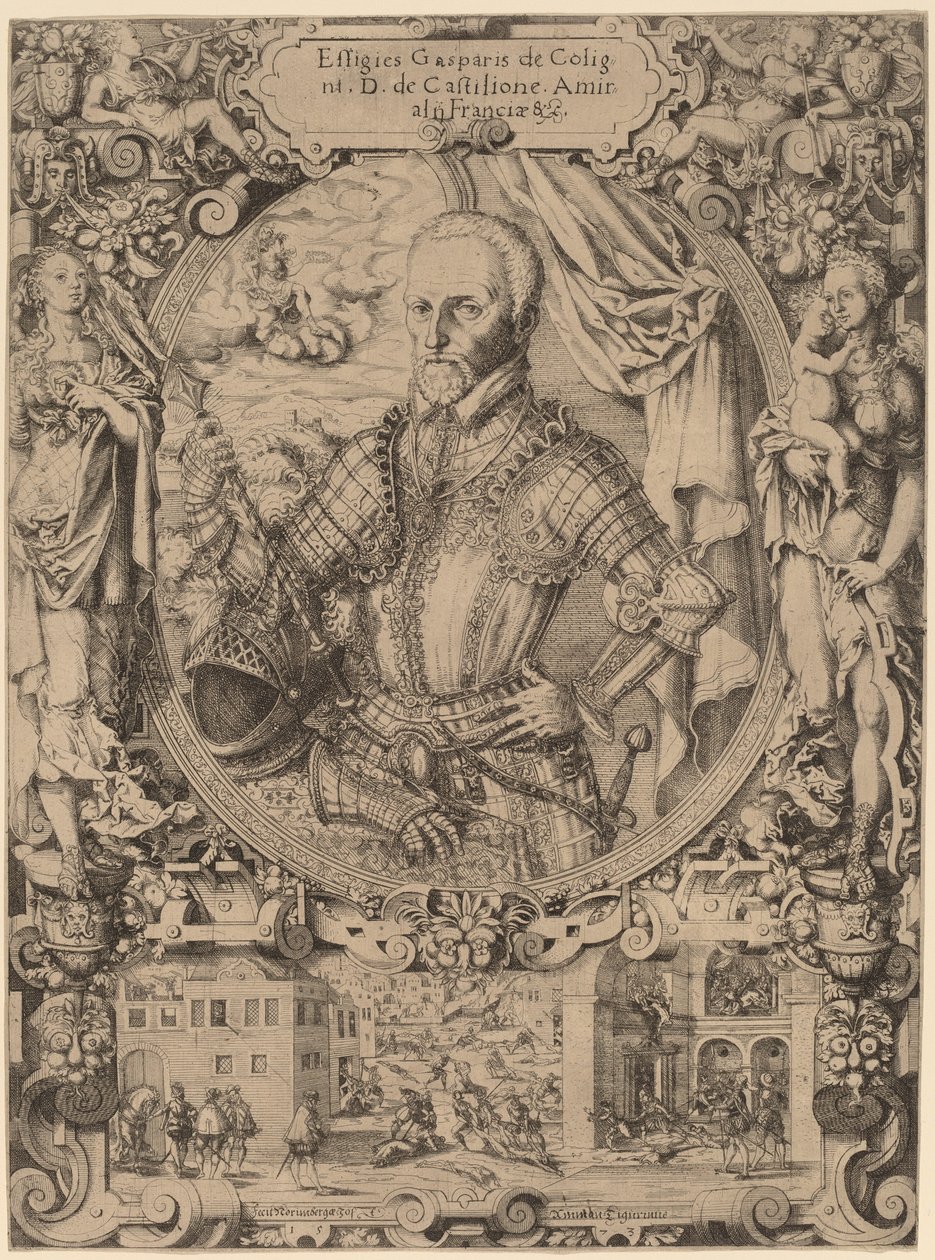 Gaspar de Coligny, 1573. od Jost Ammon