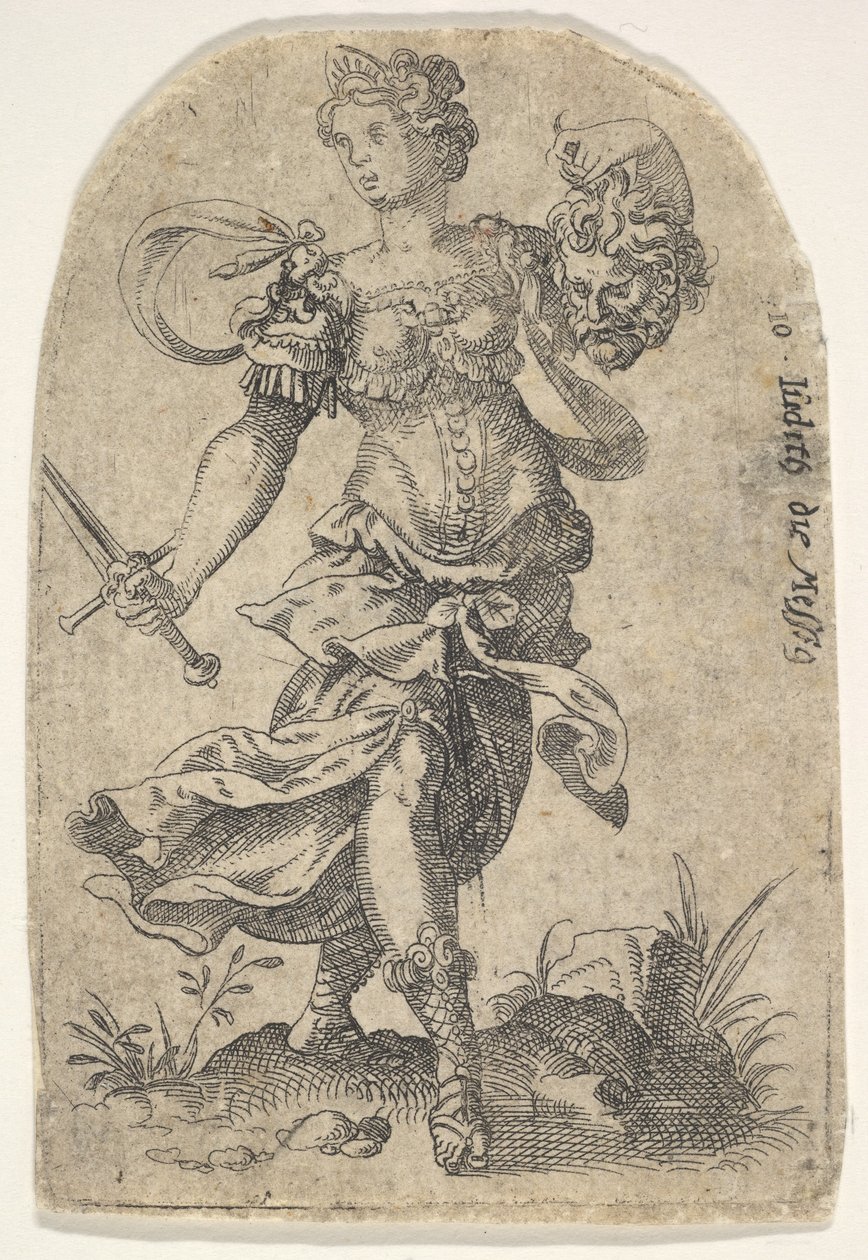Judita, z Oslavených žen Starého zákona, 1568-96. od Jost Ammon