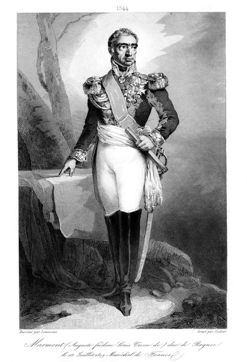 Auguste Frederic Louis Viesse de Marmont 1774-852, vévoda z Ragusy a maršál Francie, 1839. od Joubert