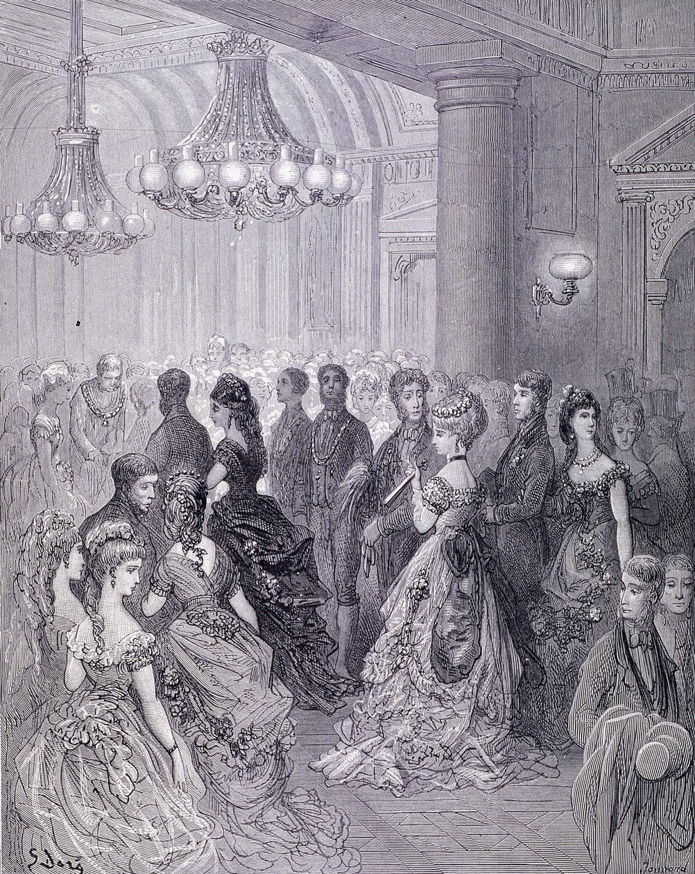 Ples v Mansion House, 1872 od Journard