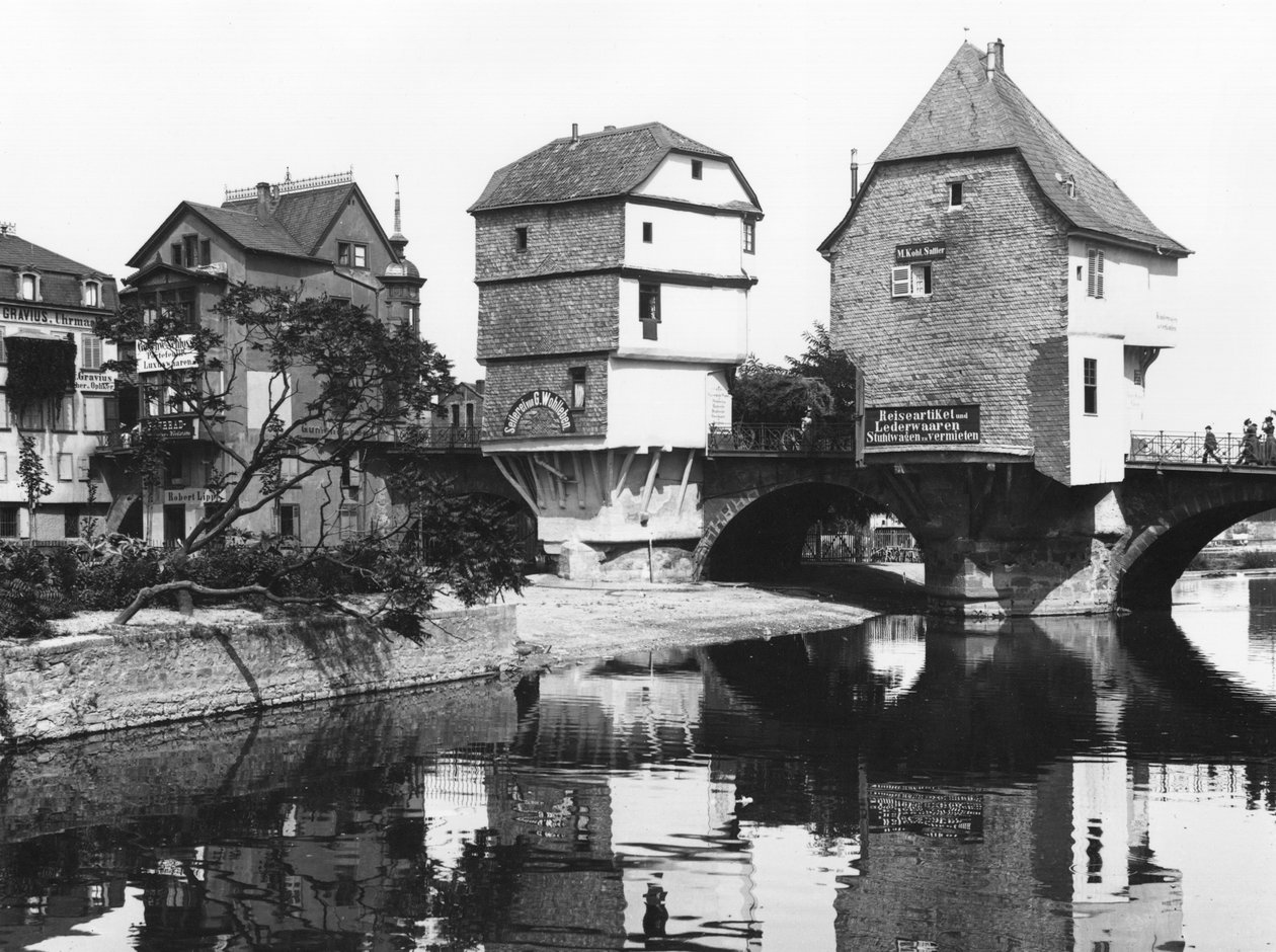 U mostu, Bad Kreuznach, kolem roku 1910 od Jousset