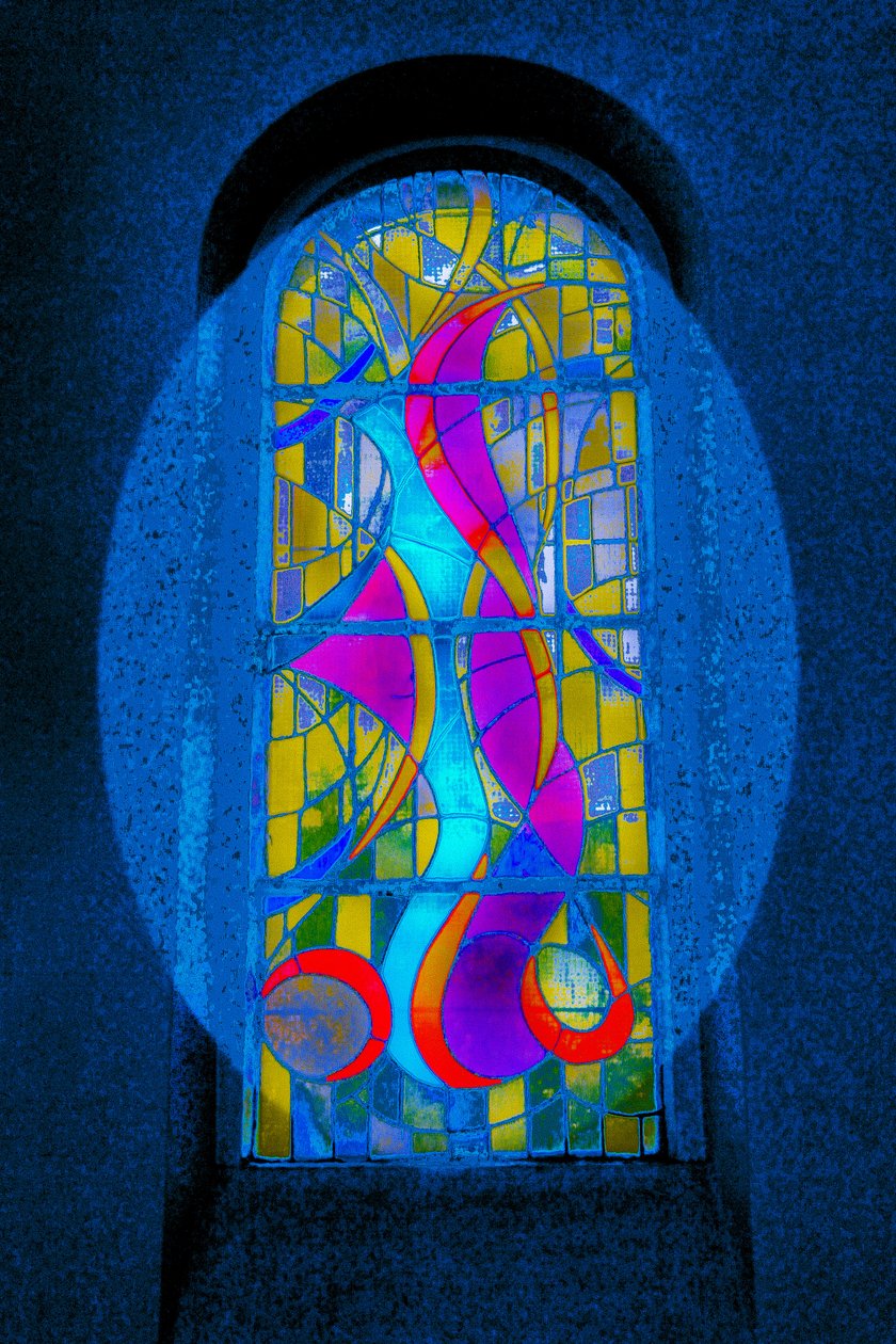 Modré víry, ze série Eglise St Pierre d