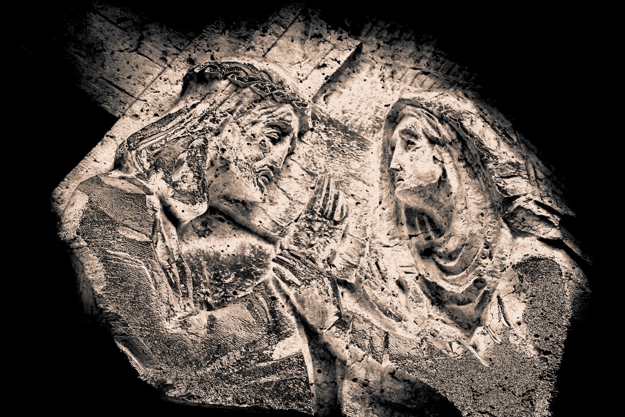 Ježíš a Maria, z cyklu Křížová cesta 2015 (fotografie) od Joy Lions