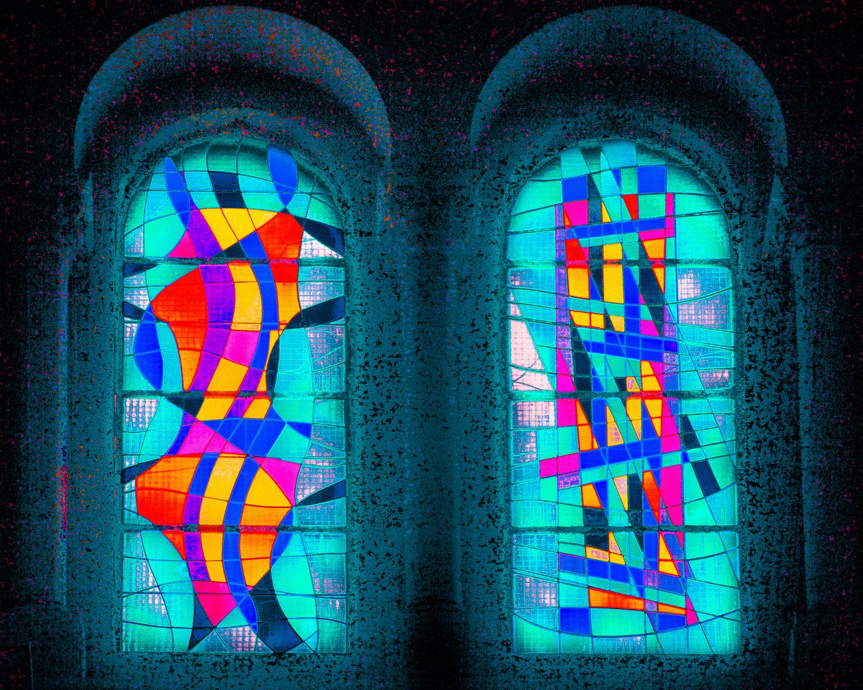 Světlo v poledne, ze série Eglise St Pierre d "Arene, 2015 (fotografie) od Joy Lions