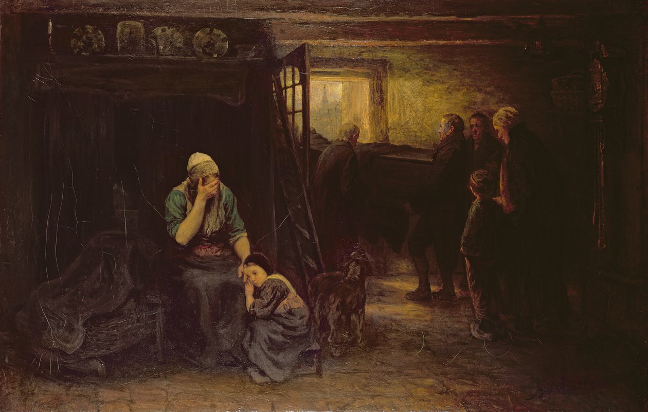 Smutek (Z temnoty do světla), c.1871 od Jozef Israëls