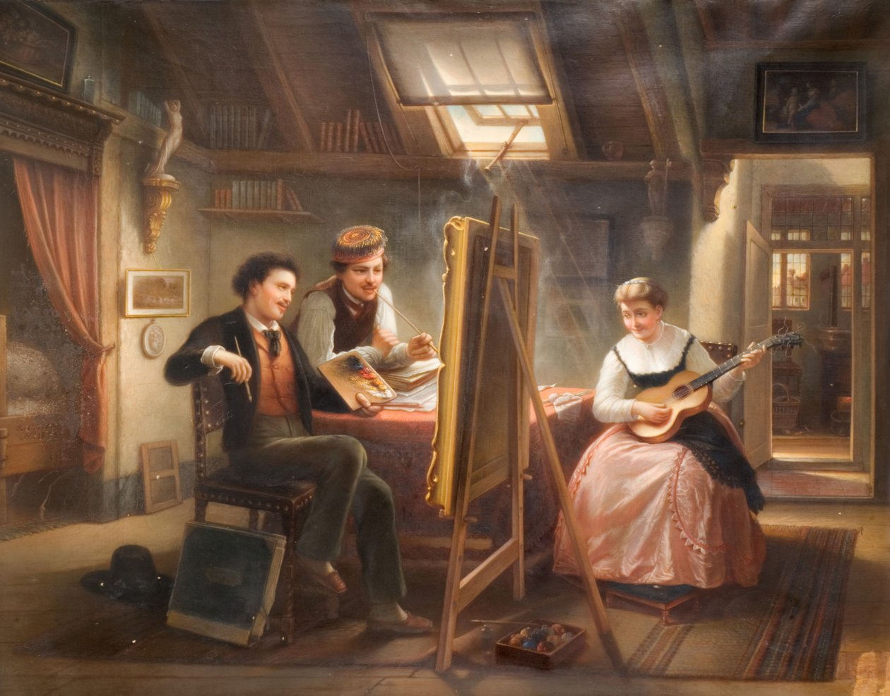 Umělcovo studio, 1869. od Jozef Cornelius Correns