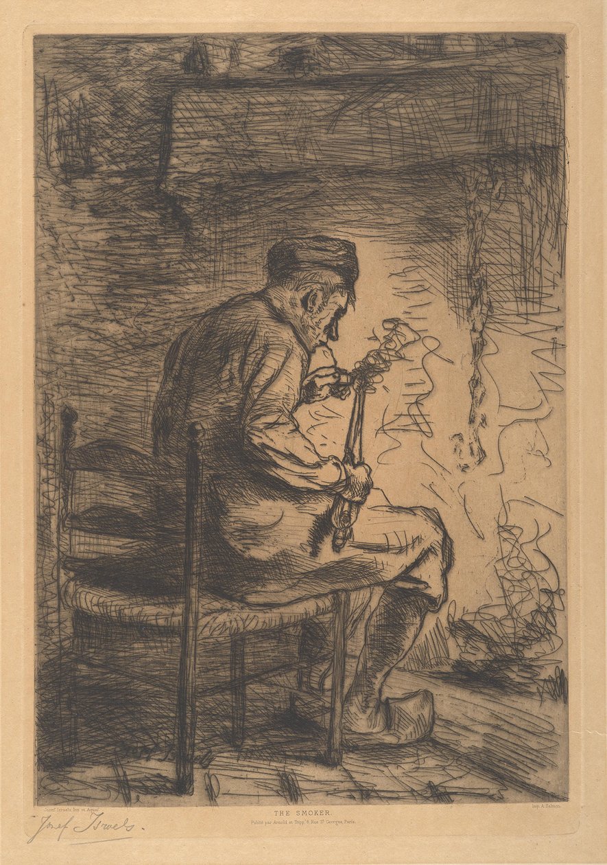 Kuřák od Jozef Israëls