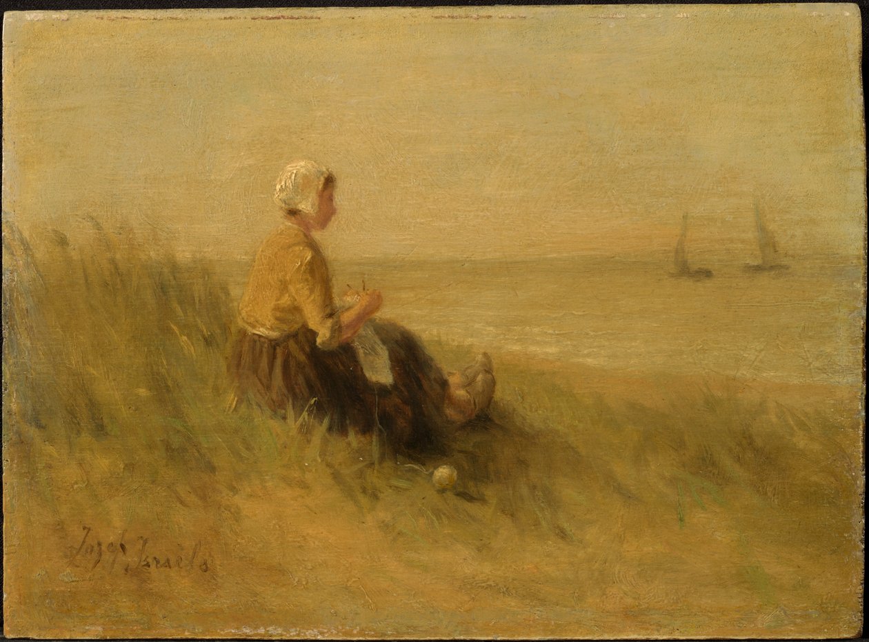 Žena na břehu od Jozef Israëls