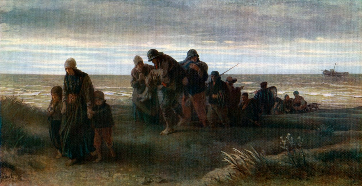 Rybáři nesoucí utopence, c1861, 1912. od Jozef Israëls