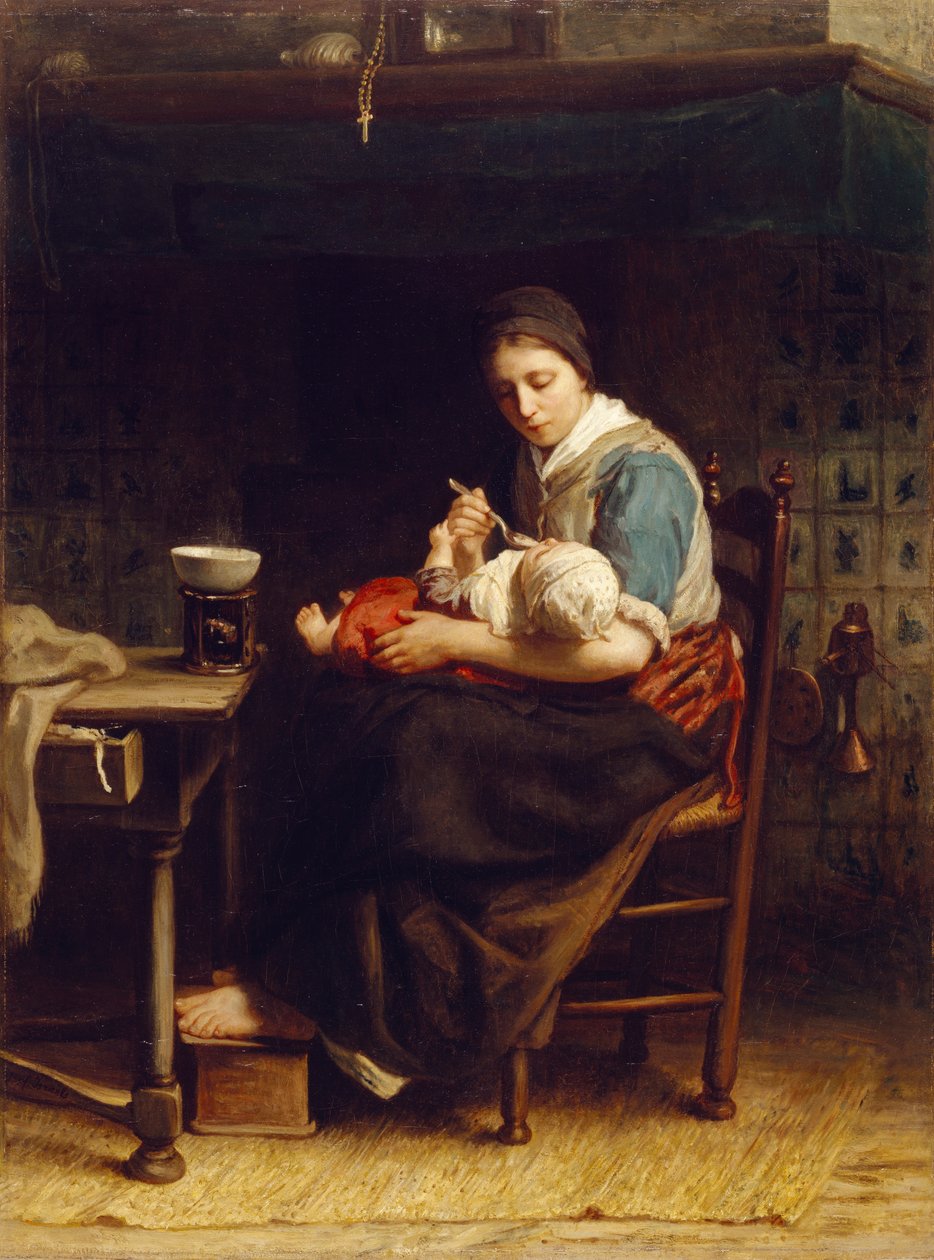 The Cottage Madonna, c.1867 od Jozef Israëls
