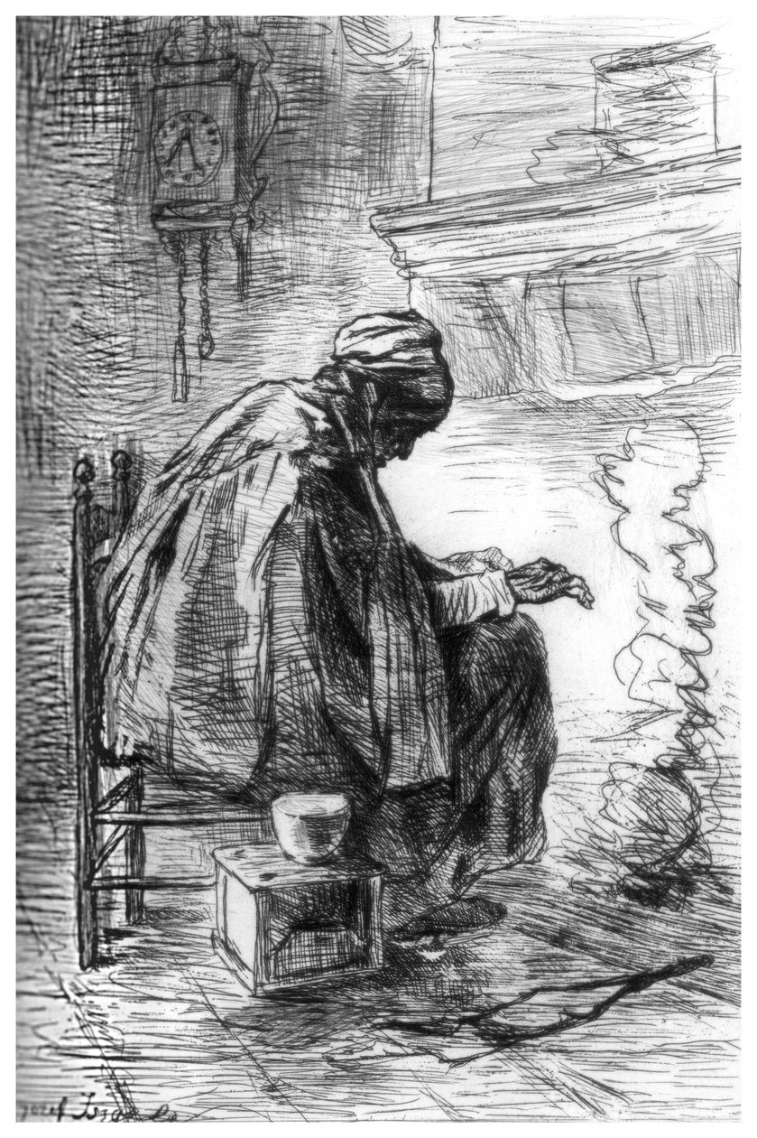 The Hearth, c1880-1882. od Jozef Israëls