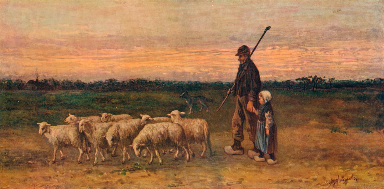 Návrat stáda, c1899 od Jozef Israëls