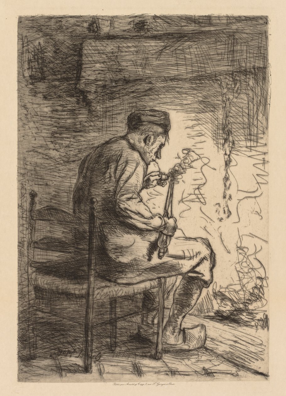 Kuřák. od Jozef Israëls
