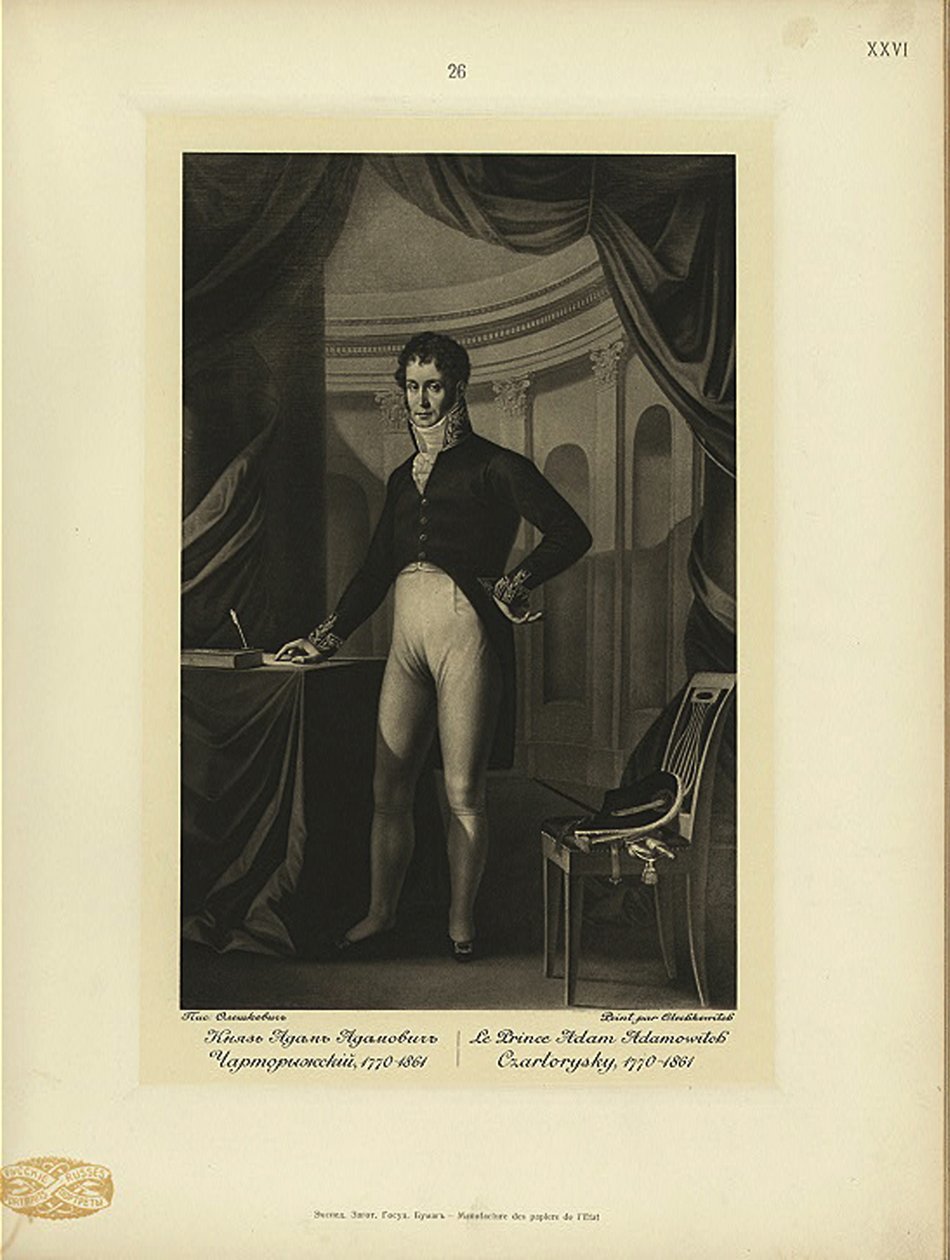 Princ Adam Jerzy Czartoryski 1770-1861 od Jozef Oleszkiewicz