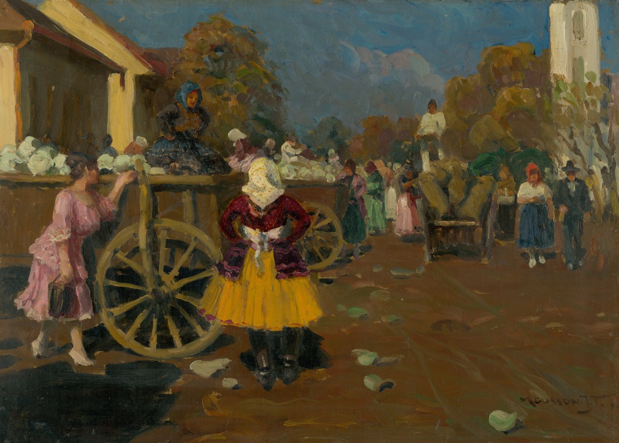 Market in Michalovce od Jozef Teodor Mousson