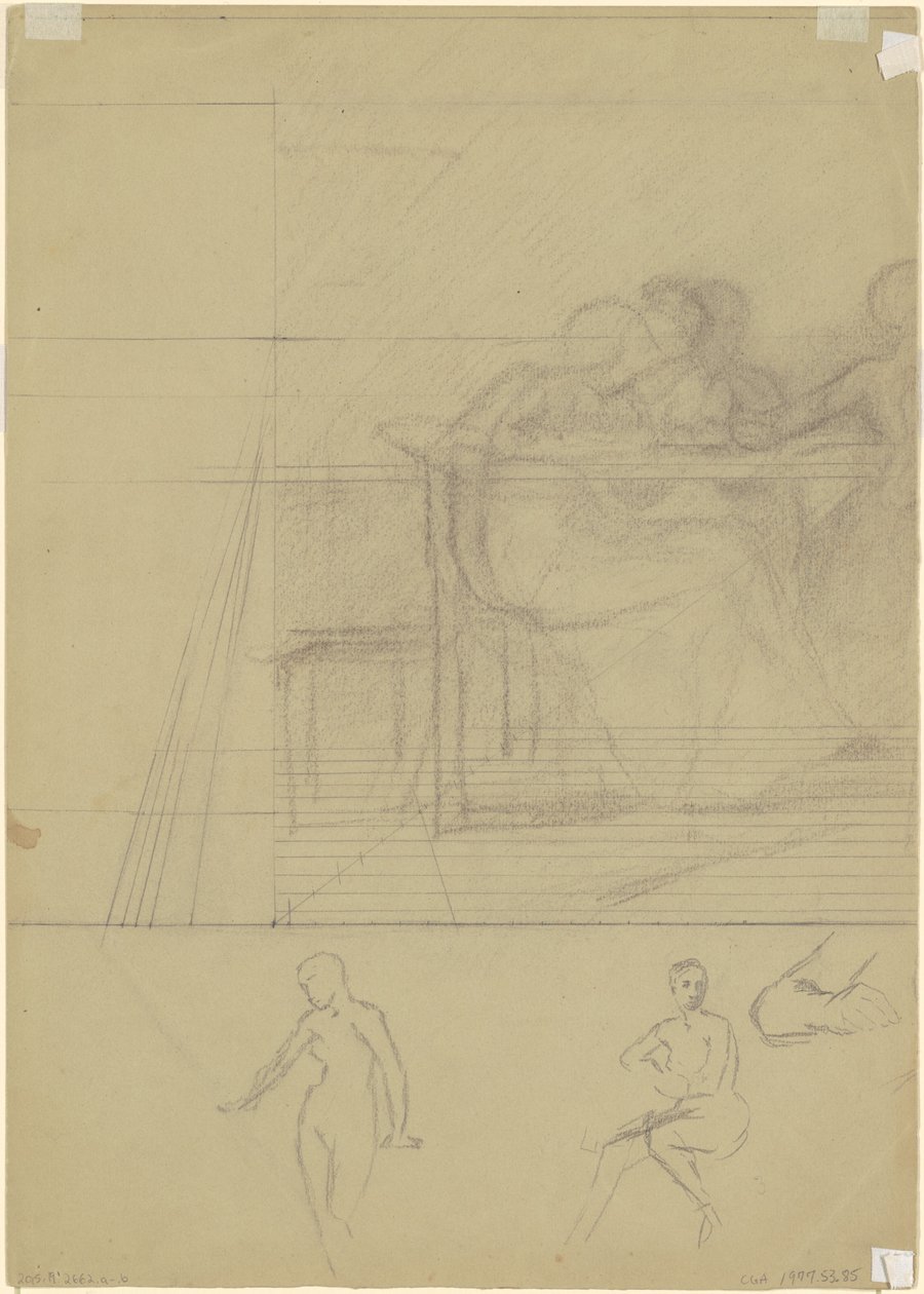 Studie obrázků [verso] od Jr. Enoch Wood Perry