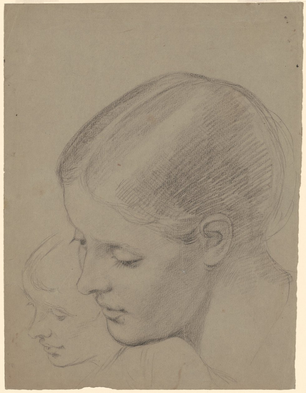 Studie ženské hlavy [recto] od Jr. Enoch Wood Perry