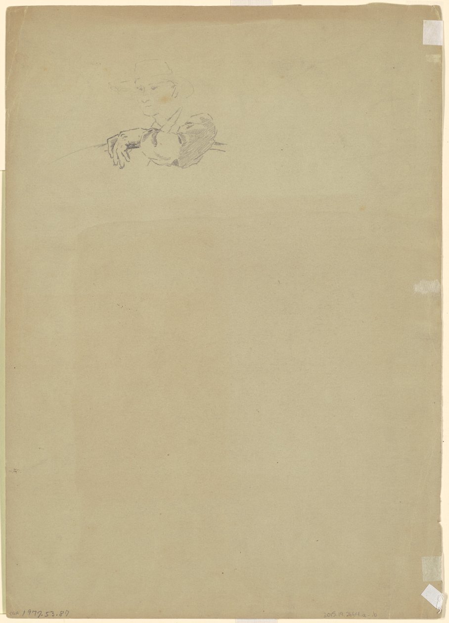 Studie farmáře [verso] od Jr. Enoch Wood Perry