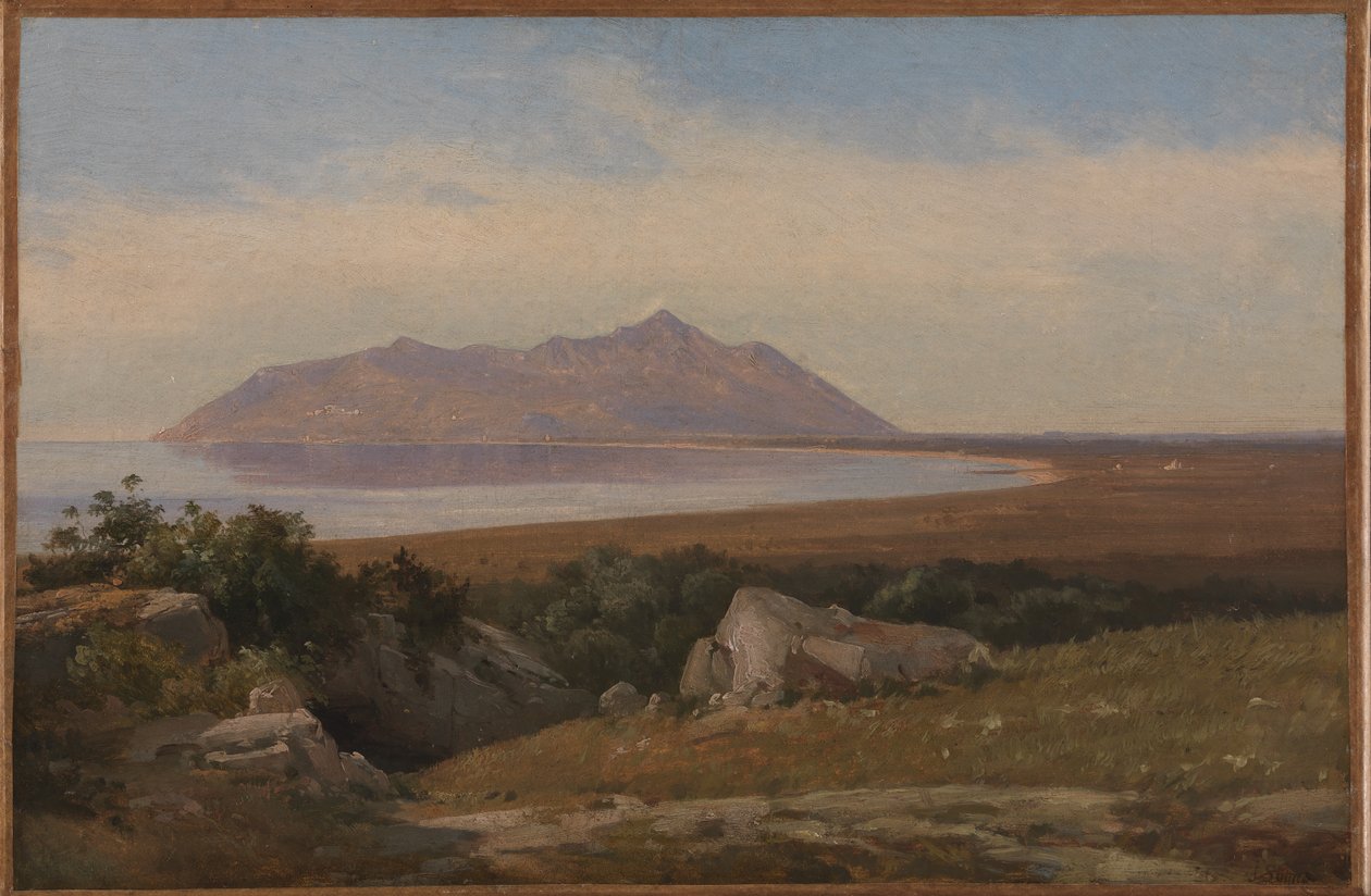 Monte Circeo při pohledu z okresu Terracina od Jørgen V. Sonne