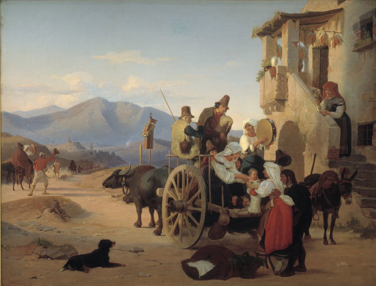 Římští rolníci jdou na trh od Jørgen V. Sonne