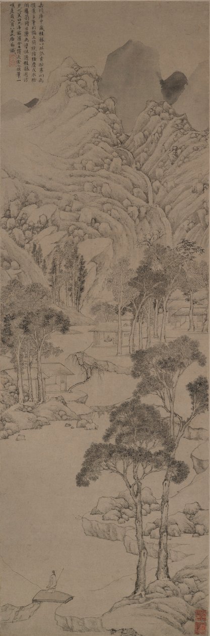 Krajina ve stylu Wen Zhengming od Ju Jie