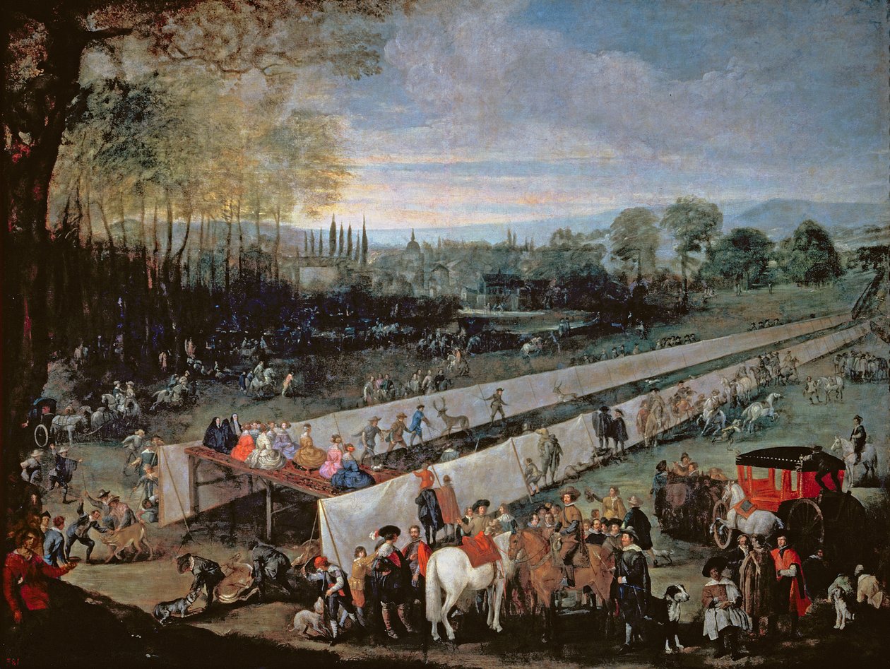 Lov na Tabladillo, Aranjuez od Juan Bautista Martinez Del Mazo