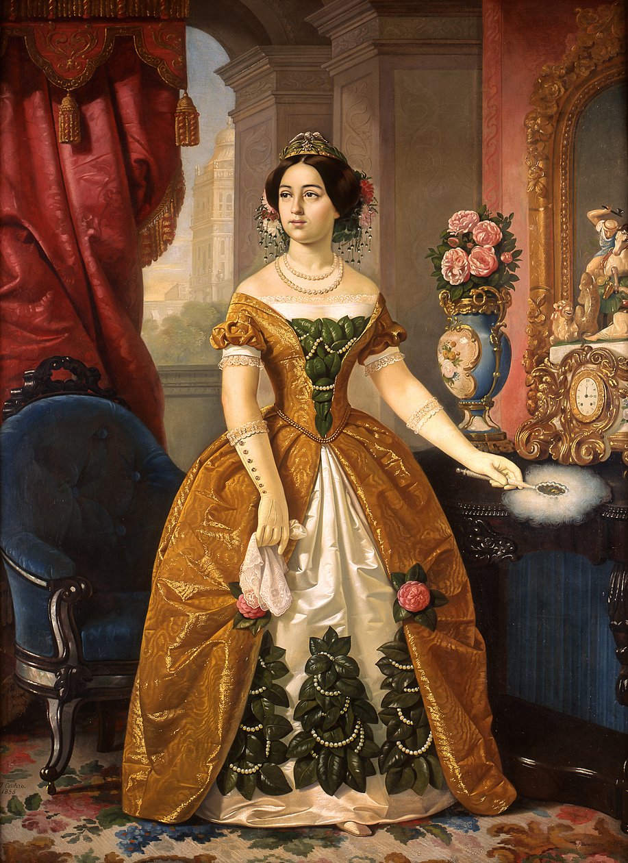 Portrét Doña Dolores Tosta de Santa Anna od Juan Cordero