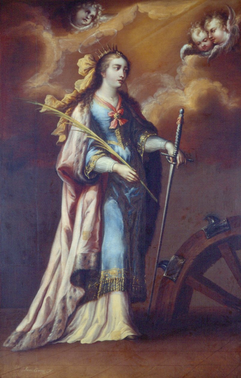 Svatá Kateřina Alexandrijská od Juan Correa de Vivar
