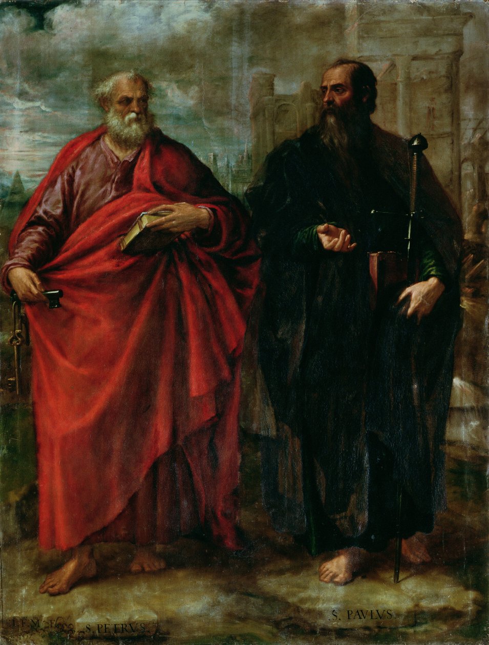 Svatý Petr a Pavel, 1577 od Juan Fernandez de Navarrete